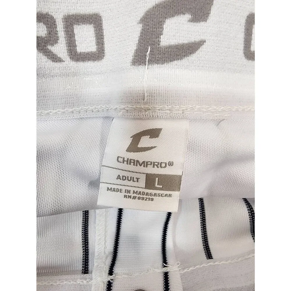 Champro Size XL Navy and White Stripe Triple Crown Open Bottom Pant Men's Baseba